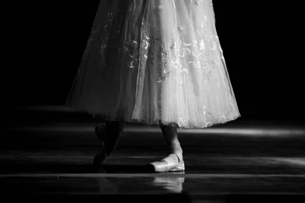 Ballet Lago Dos Cisnes Closeup Bailarinas Dançando — Fotografia de Stock