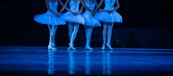 Swan Lake Ballet Closeup Ballerinas Dancing — Stock Photo, Image