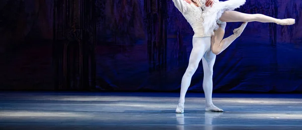 Swan Lake Ballet Closeup Ballerinas Dancing — Stock Photo, Image