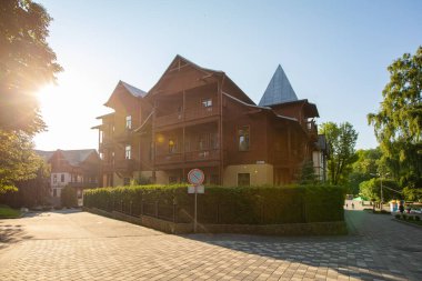 Truskavets, Ukrayna - 7 Temmuz 2021: Truskavets, Ukrayna 'da 