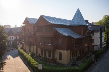 Truskavets, Ukrayna - 7 Temmuz 2021: Truskavets, Ukrayna 'da Villa 