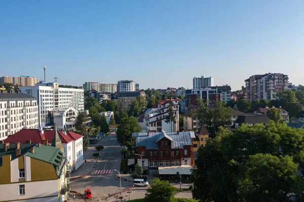 Трускавец Украина Июля 2021 Года Трускавец Панорамный Вид Беспилотника — стоковое фото