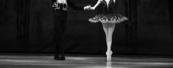 Don Kişot Balesi Dans Eden Bale Çifti Yakınlaşması — Stok fotoğraf