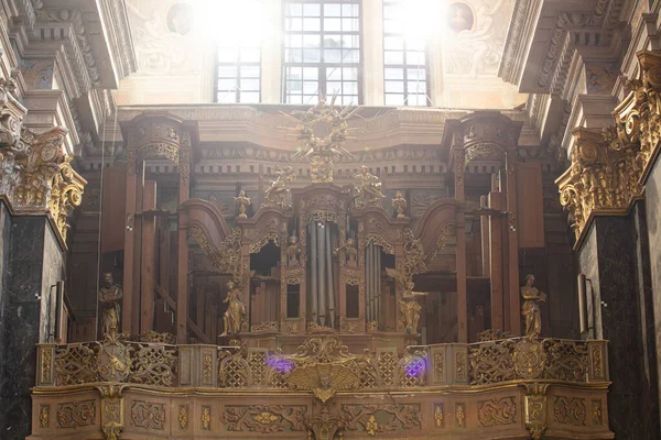 Lviv Oekraïne December 2021 Het Interieur Van Jezuïetenkerk Lviv Sint — Stockfoto
