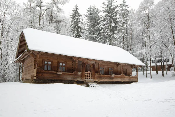 Lviv Ukraine December 2021 Ancient Village House Klymentii Sheptytskyi Museum — Stock Photo, Image