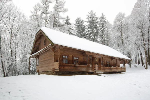 Lviv Ukraine December 2021 Ancient Village House Klymentii Sheptytskyi Museum — Stock Photo, Image