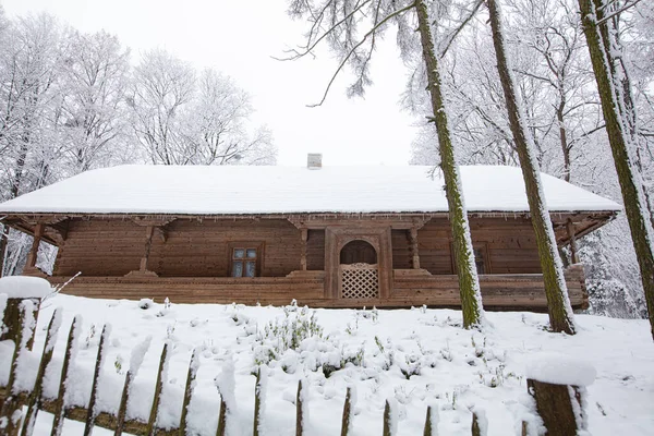 Lviv Ukraine Décembre 2021 Ancienne Maison Village Klymentii Musée Sheptytskyi — Photo