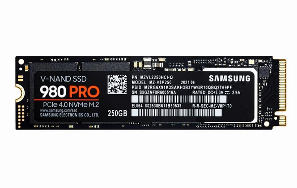 Seul Korea Południowa Grudnia 2021 Samsung Ssd 980 Pro Pcle — Zdjęcie stockowe