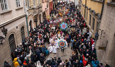 Lviv, Ukraine - January 8, 2022: Celebration of  Orthodox Christmas in Lviv. Festival 