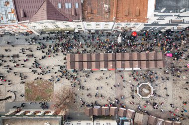 Lviv, Ukraine - January 8, 2022: Celebration of  Orthodox Christmas in Lviv. Festival 