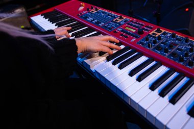 Stockholm, Sweden - January 9, 2022: Nord Stage 2 EX Keyboard