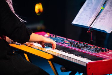 Stockholm, Sweden - January 9, 2022: Nord Stage 2 EX Keyboard