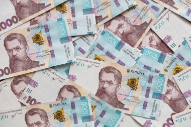 2019 'da yayınlanan 1000 Hryvnias banknotu