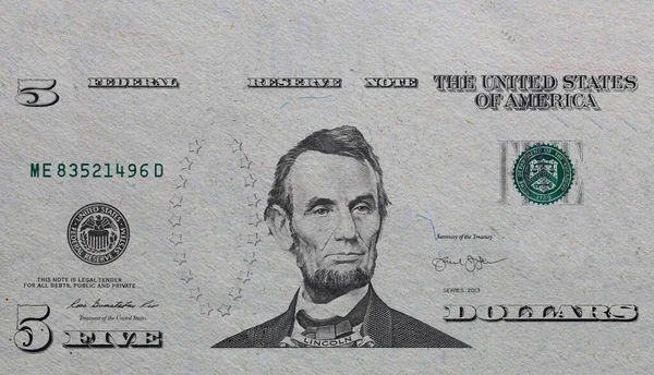 Банкнота Долларов Элементы Дизайна Белом Фоне — стоковое фото