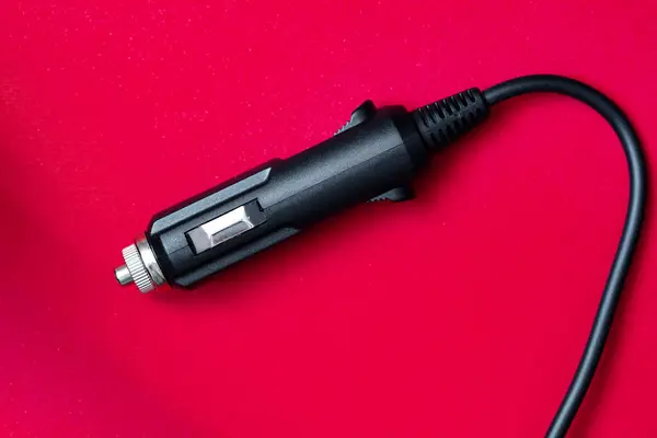 Car Charger Red Background Design Purpose — Stock Fotó