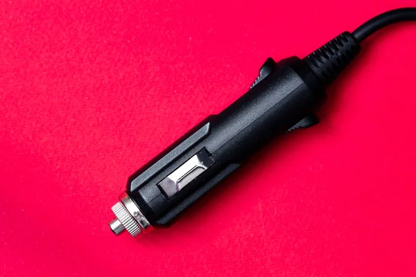 Car Charger Red Background Design Purpose — Stock Fotó