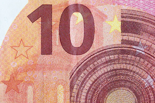 Tervezési Célú Eurós Bankjegy Közelsége — Stock Fotó