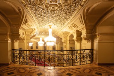 Kyiv, Ukrayna - 19 Aralık 2018: Taras Shevchenko Ulusal Opera ve Bale Tiyatrosu