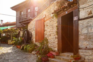 Nesebar, Bulgaristan - 31 Ağustos 2017: Nesebar Caddesi