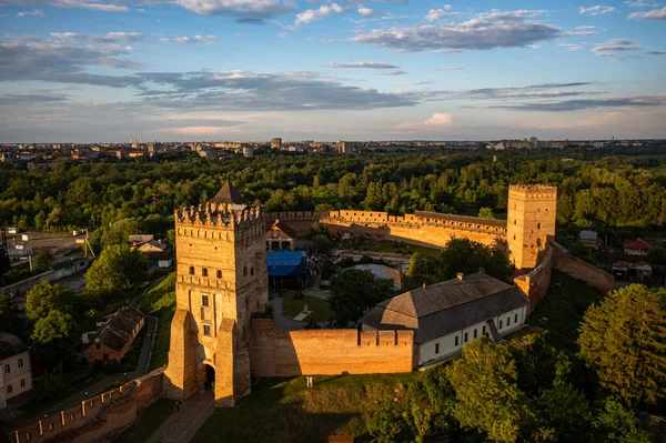 Lutsk Ukraine June 2021 Aerial View Lubart Castle Lutsk Ukraine — Stock Photo, Image