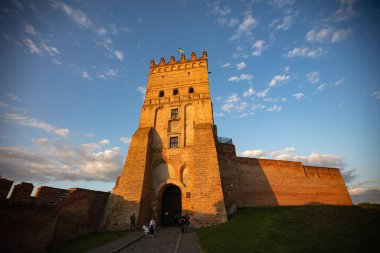 Lutsk, Ukrayna - 4 Haziran 2021: Lubart 'ın Lutsk, Ukrayna' daki kalesi