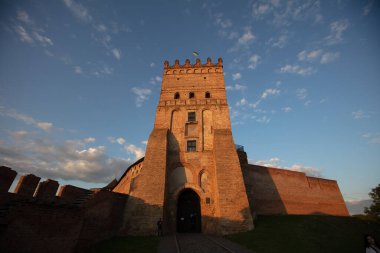 Lutsk, Ukrayna - 4 Haziran 2021: Lubart 'ın Lutsk, Ukrayna' daki kalesi