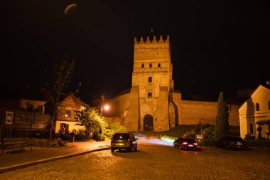 Lutsk, Ukrayna - 4 Haziran 2021: Lubart 'ın Lutsk, Ukrayna' daki şatosu