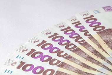 Tasarım amaçlı 1000 Hryvnias banknotunun hayranıyım.