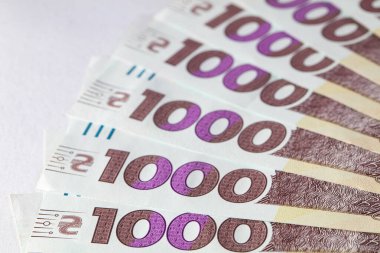 Tasarım amaçlı 1000 Hryvnias banknotunun hayranıyım.