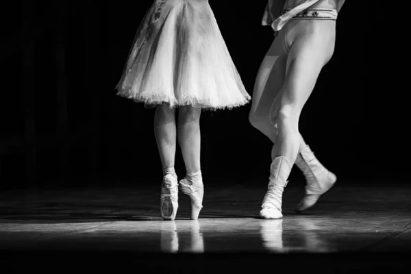 Ballet Esmeralda Fechar Pernas Dançar Papel Parede Balé — Fotografia de Stock