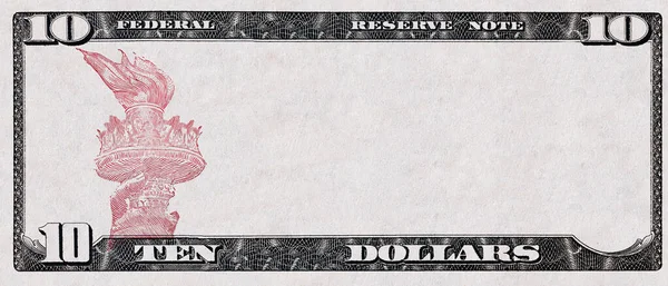 Conta Dólares Com Área Média Vazia — Fotografia de Stock