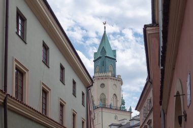 Lublin, Polonya - 19 Ağustos 2017: Lublin Caddesi