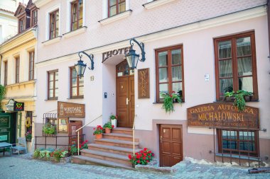 Lublin, Polonya - 19 Ağustos 2017: Lublin 'deki antik bina