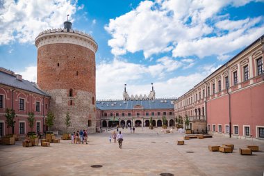 Lublin, Polonya - 19 Ağustos 2017: Lublin Şatosu