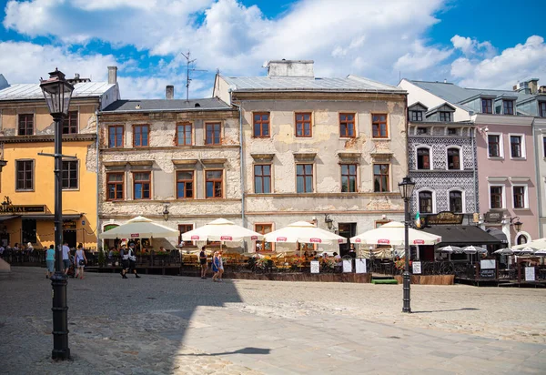 Lublin Polonia Agosto 2017 Calle Lublin — Foto de Stock