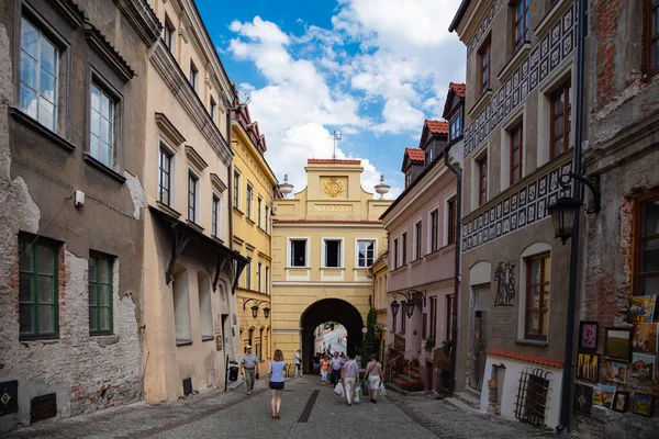 Lublin Poland August 2017 Lublin Street — Stock Photo, Image