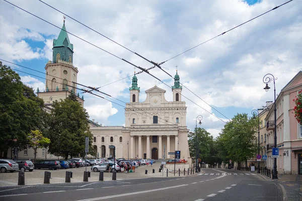 Lublin Πολωνία Αυγούστου 2017 Αρχικαθεδρικός Ναός Στο Lublin — Φωτογραφία Αρχείου