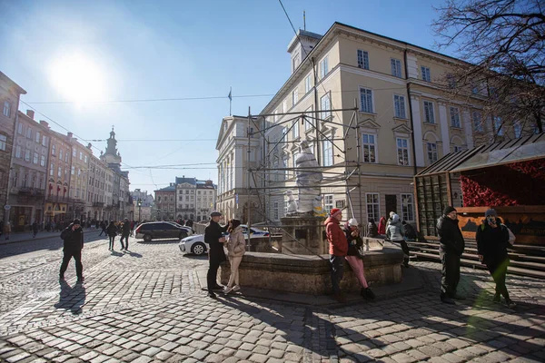 Lviv Ukraine März 2022 Schutz Von Baudenkmälern Lviv Während Des — Stockfoto