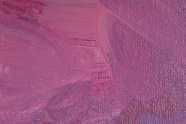絵筆構造によるピンク色の絵画の閉鎖 ストロークエフェクトペイント壁紙 — ストック写真