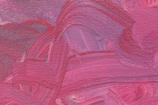 絵筆構造によるピンク色の絵画の閉鎖 ストロークエフェクトペイント壁紙 — ストック写真