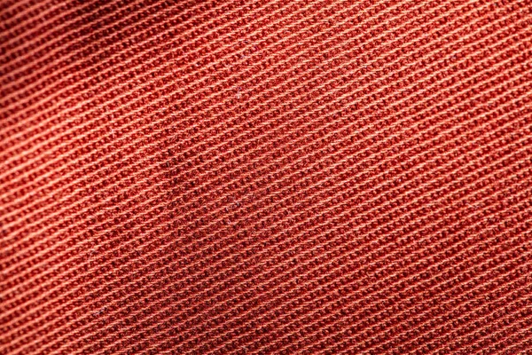Крупный План Красного Текстурированного Фона Ткани Дизайнерских Целей — стоковое фото