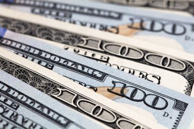Tasarım amaçlı 100 dolarlık banknotlar.