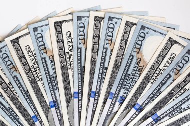 Tasarım amaçlı 100 dolarlık banknotlar.