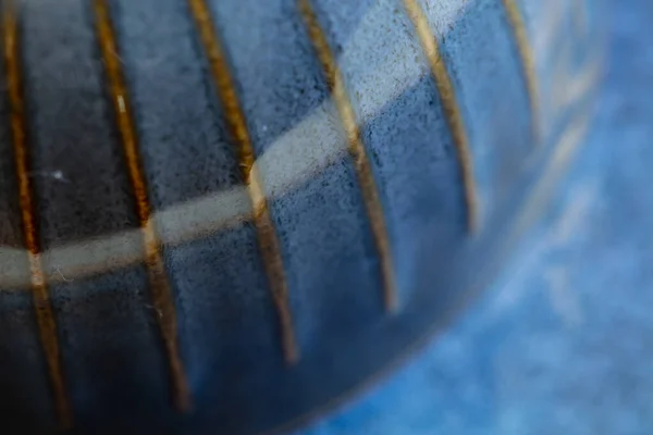 Синий Керамический Текстурированный Фон Рисунок Обои Дизайна — стоковое фото