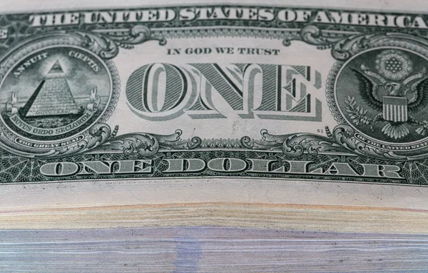 Rewers Dolara Amerykańskiego Banknotu Celów Projektowych — Zdjęcie stockowe