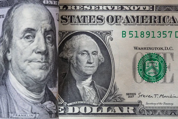 100 Dollar Banknotes Design Purpose — Stok fotoğraf