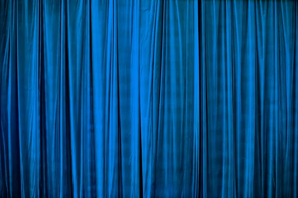 Blue Curtain Theatre Textured Background — ストック写真