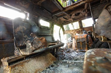 Ukrayna 'nın başkenti Kyiv' de imha edilmiş Rus askeri teçhizatının kapatılması