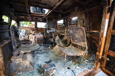 Ukrayna 'nın başkenti Kyiv' de imha edilmiş Rus askeri teçhizatının kapatılması