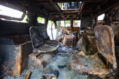 Ukrayna 'nın başkenti Kyiv' de imha edilmiş Rus askeri teçhizatının kapatılması